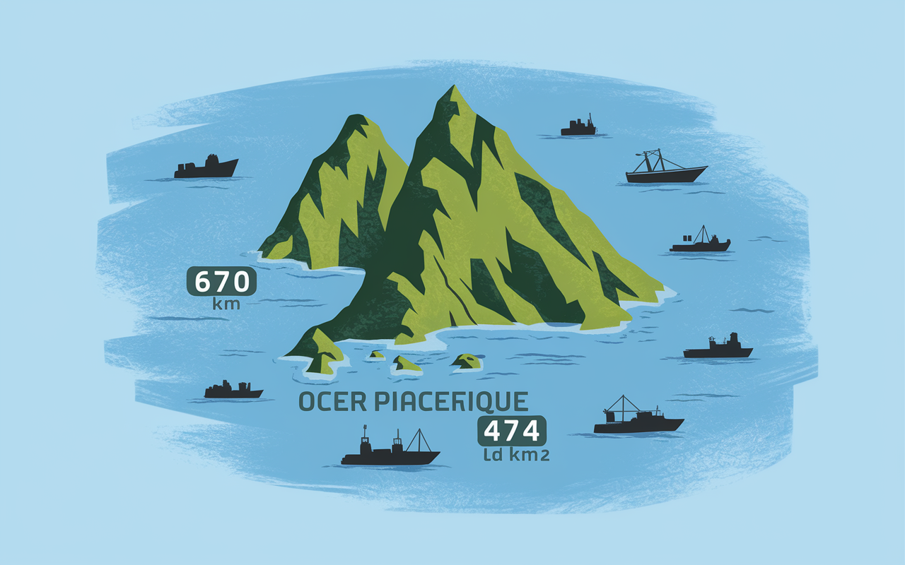 Carte île Robinson Crusoé Pacifique Chili