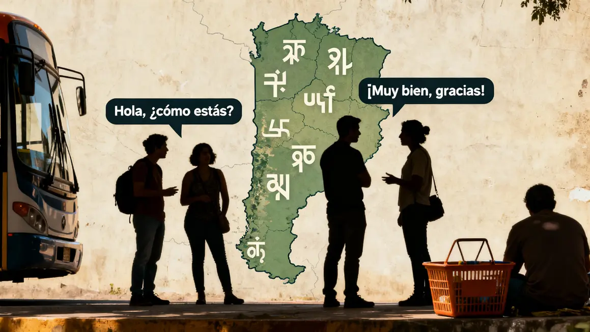 interaction espagnol chilien carte Chili bulles de dialogue