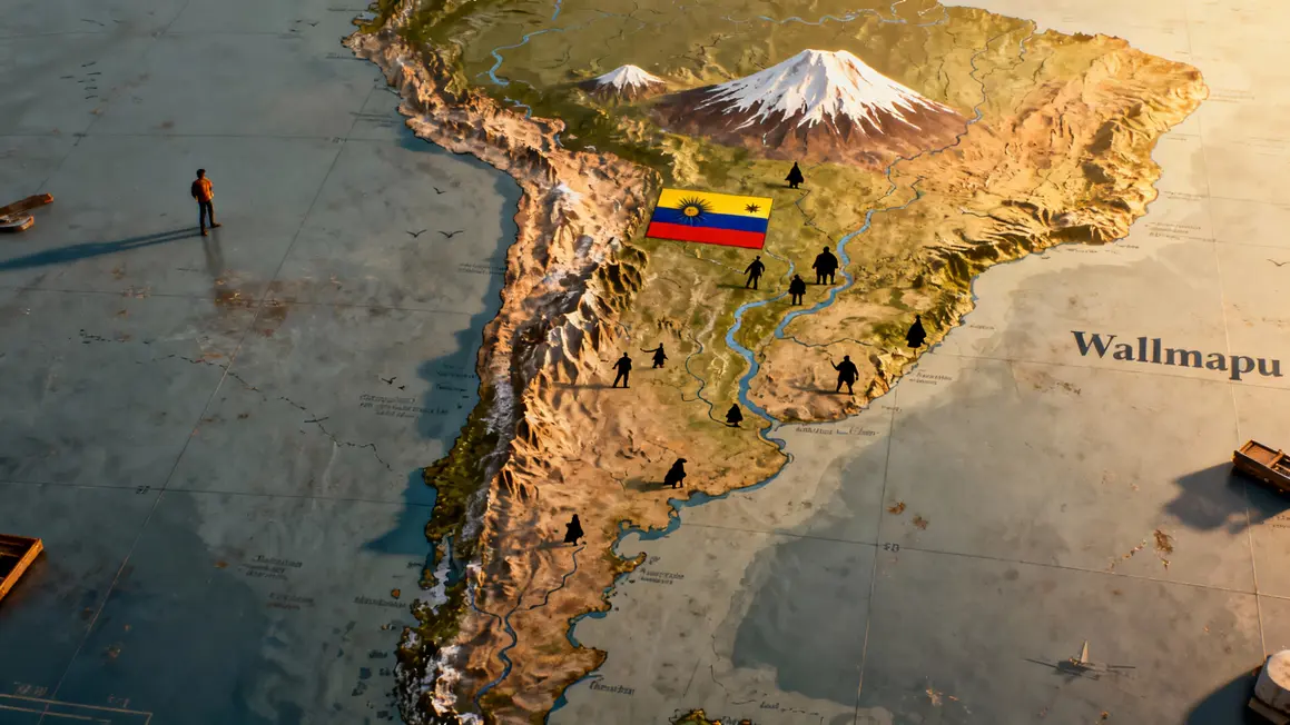 Carte Wallmapu territoires mapuche Chili Argentine