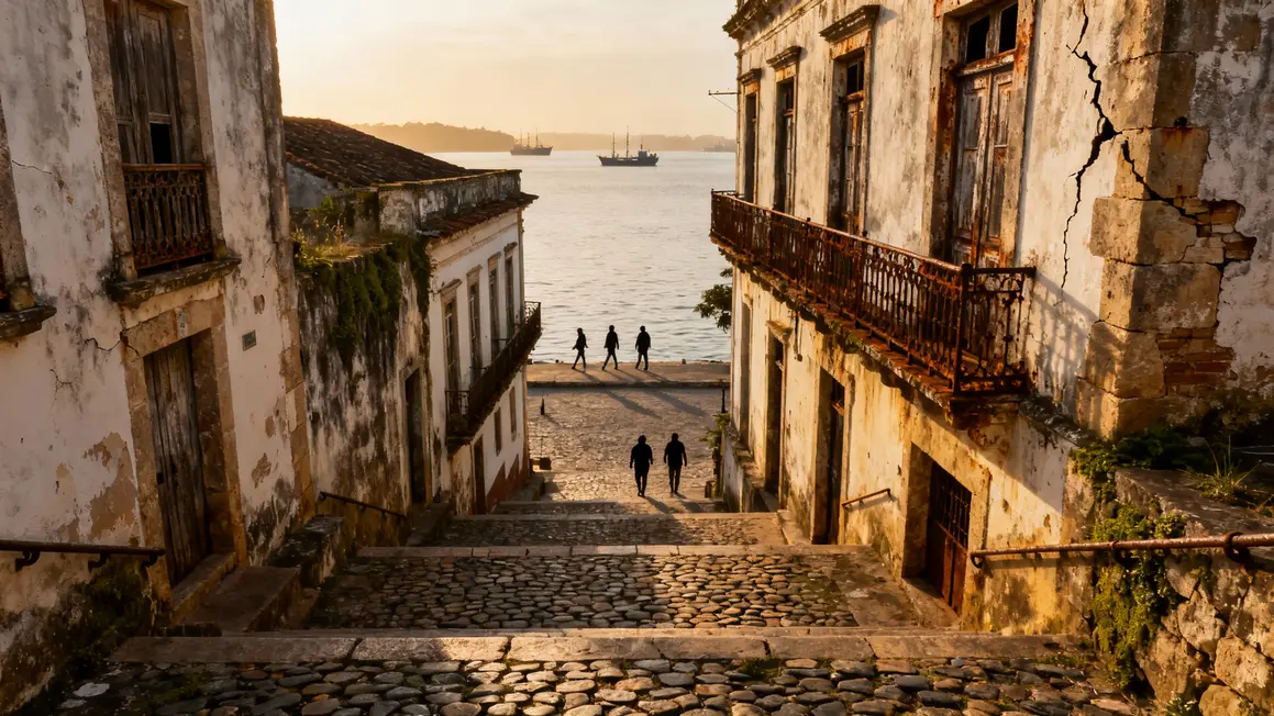 Valparaiso patrimoine colonial escaliers pavés baie