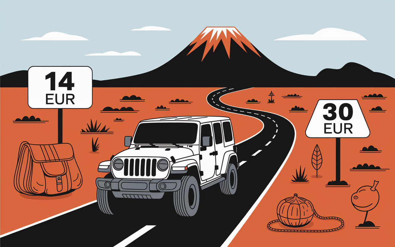 Jeep et randonneurs sur Mont Bromo volcan tarif