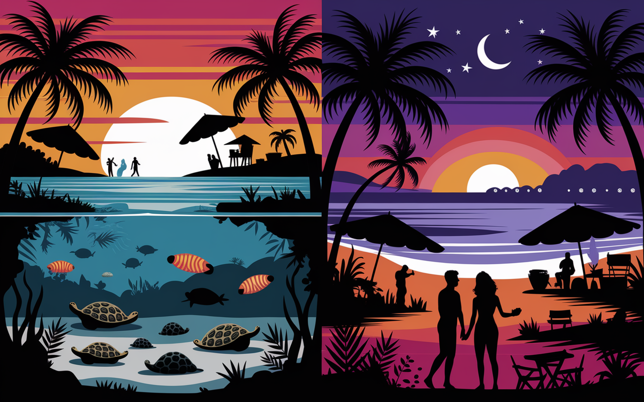 gili air gili trawangan comparaison plage activites restauration