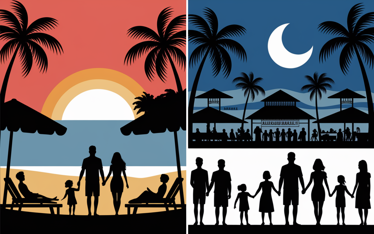 gili air gili trawangan tableau comparaison calme fete prix