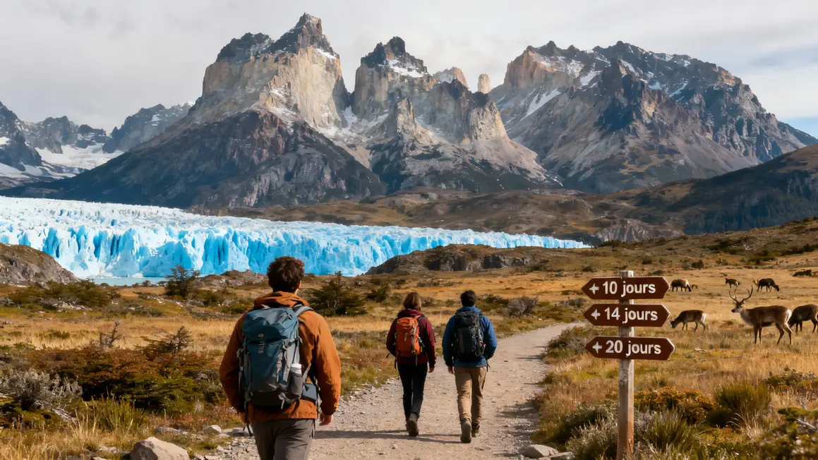 Torres del Paine Chili montagne glacier randonnee faune