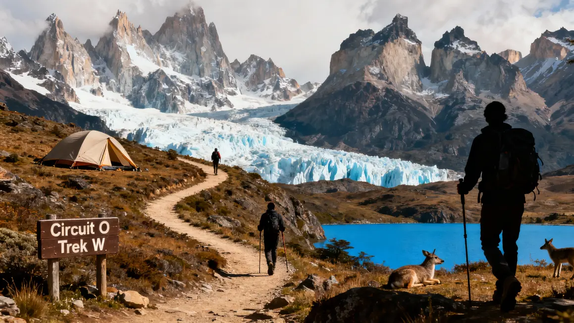 sentier torres del paine circuit o trek w tente randonneurs